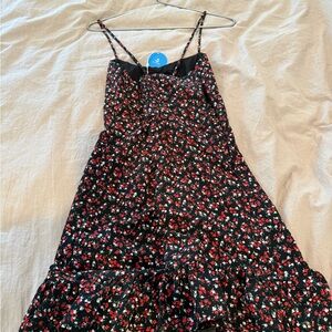 Cupshe Black Floral Dress
